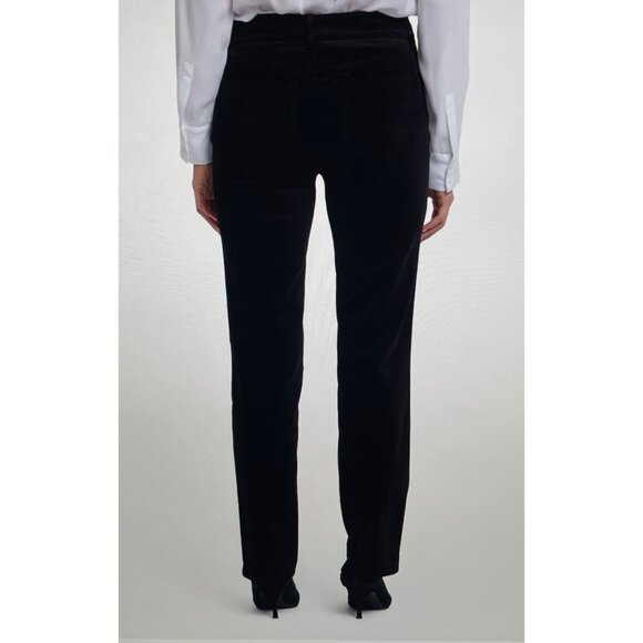 NYDJ Womens Marilyn Straight Corduroy Pants 6P Black Lift Tuck Technology - Picture 2 of 14